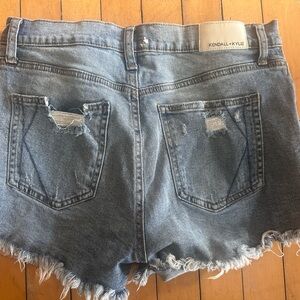Kendall & Kylie Light Blue Distressed Denim Cutoff Shorts